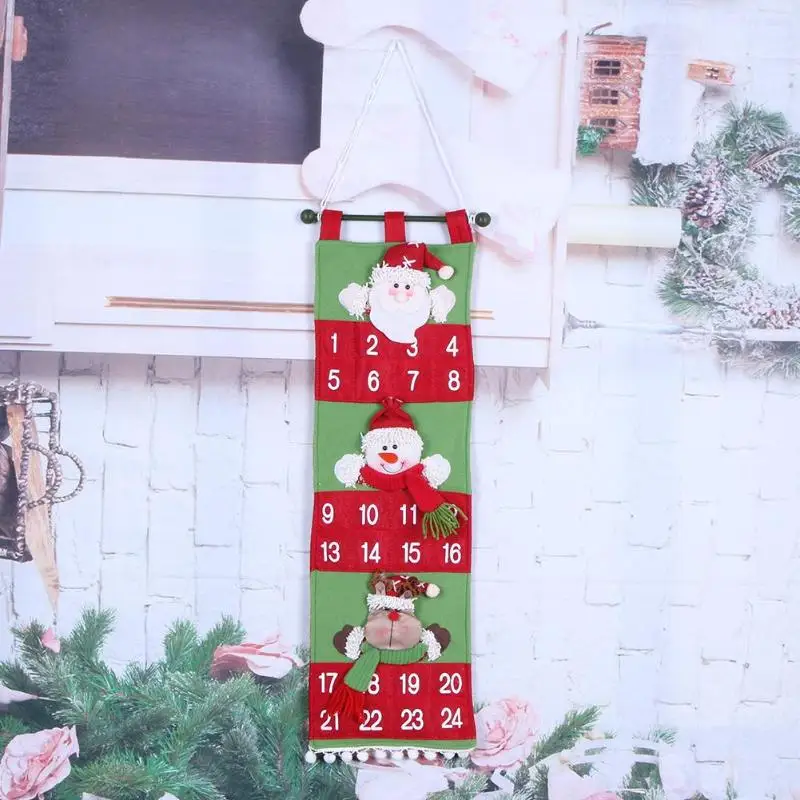 VKTECH Рождественский календарь Санта Клаус Снеговик таймер дверь настенное окно