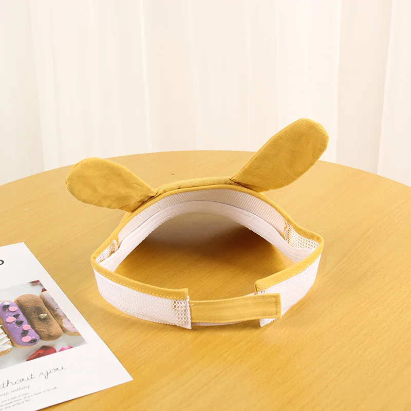 Детская летняя шапка от солнца Foux козырек с кроличьими ушками и защитный для