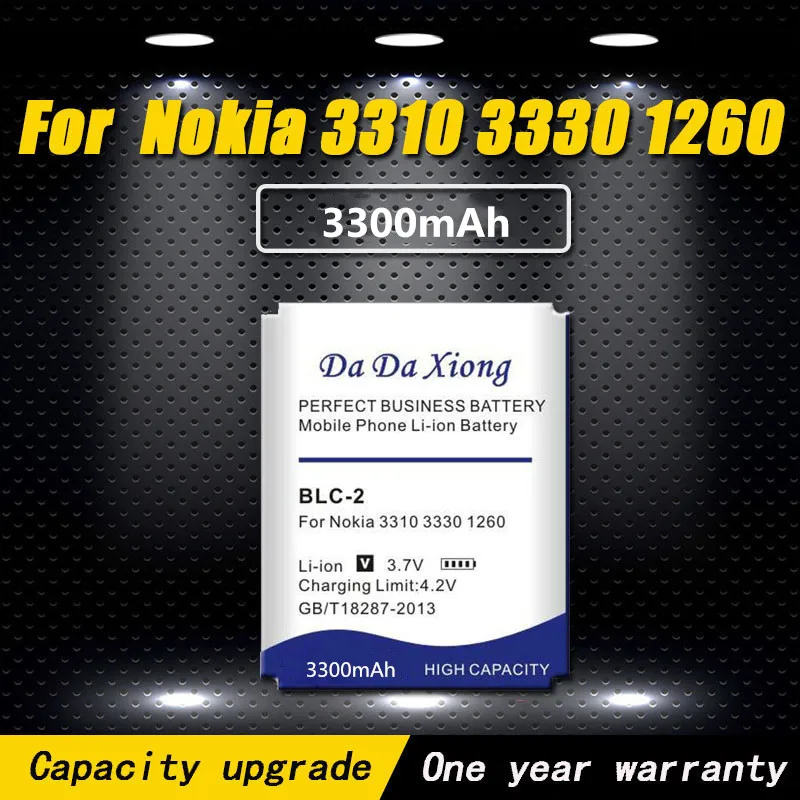 Высокое качество 3300 мА/ч BLC 2 BLC2 телефон Батарея для NOKIA 3310 3330 1260 2260 3315 3320 3350 3360 3390 3410