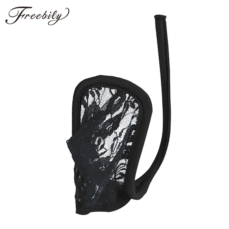 Купальный костюм для мужчин гей нижнее белье кружева цветочный рисунок c стринги