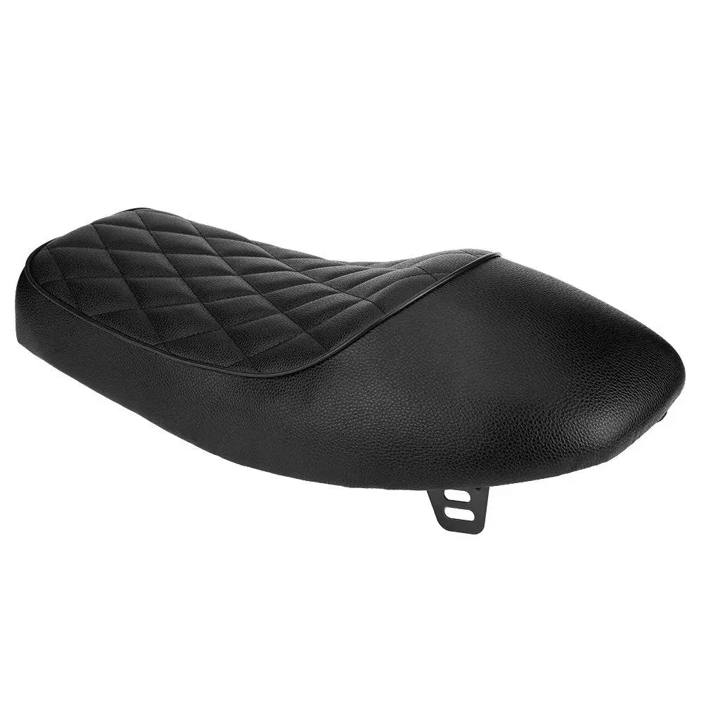 Горб плоский Brat Кафе Racer мотоциклетное сиденье винтажное седло для Honda Для Yamaha