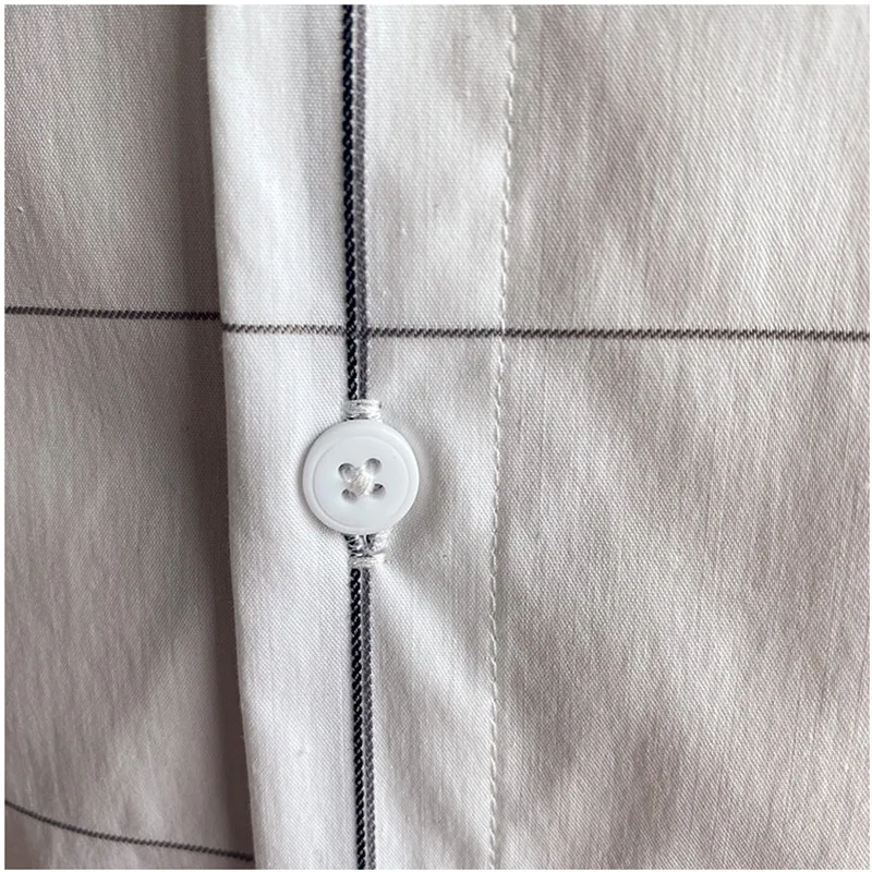 

2020 Male High quality pure cotton slim fit Lapel with short sleeves shirts/Men's plaid Business shirt Plus size S-3XL