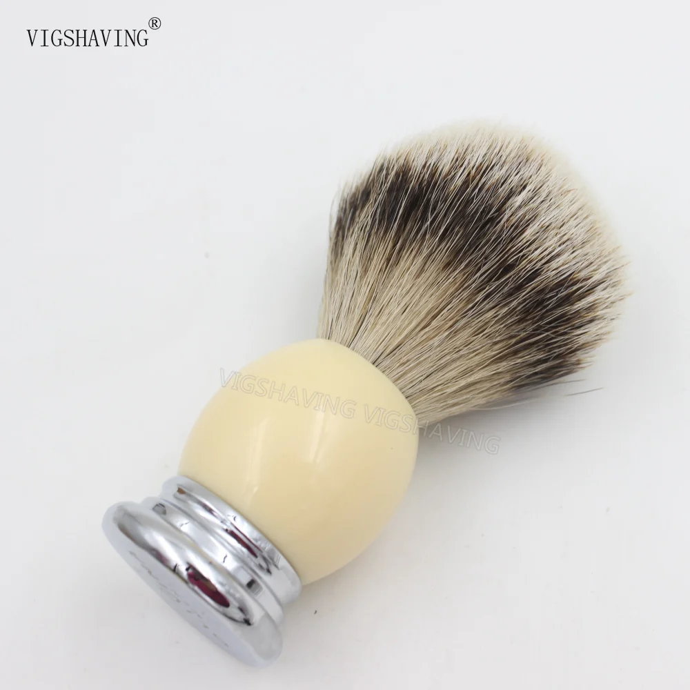 Хорошее качество металлическая смоляная ручка силиконовая кисть для бритья