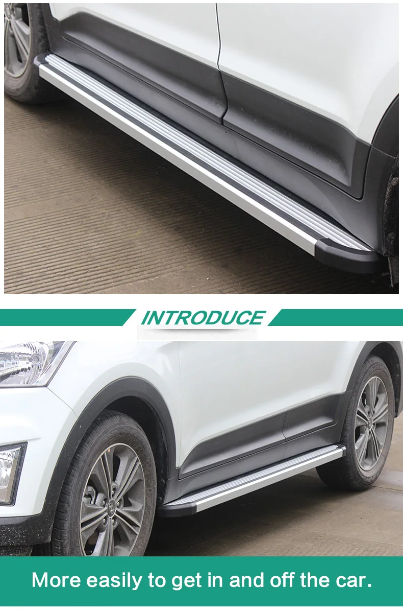 Боковой шаг Беговая доска боковой бар для HYUNDAI IX35 к IX25 SANTAFE TUCSON GRAND SANTAFE, высокое качество, сверхмощный