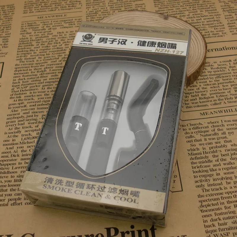 Супер держатель для сигарет трубка курения фильтр смолы двойной брикет