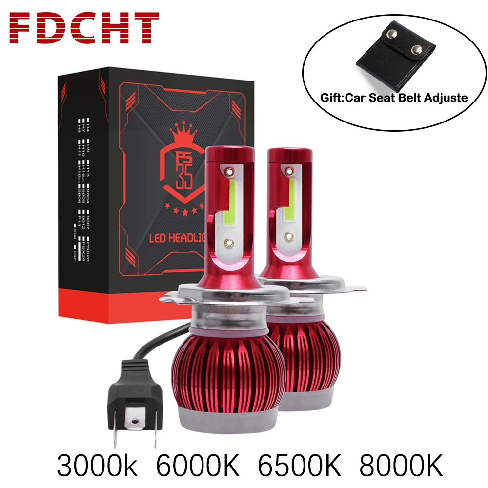 FDCHT мотоциклетный Автомобильный светодиодный светильник h1 h11 led h4 h7 головной psx24w