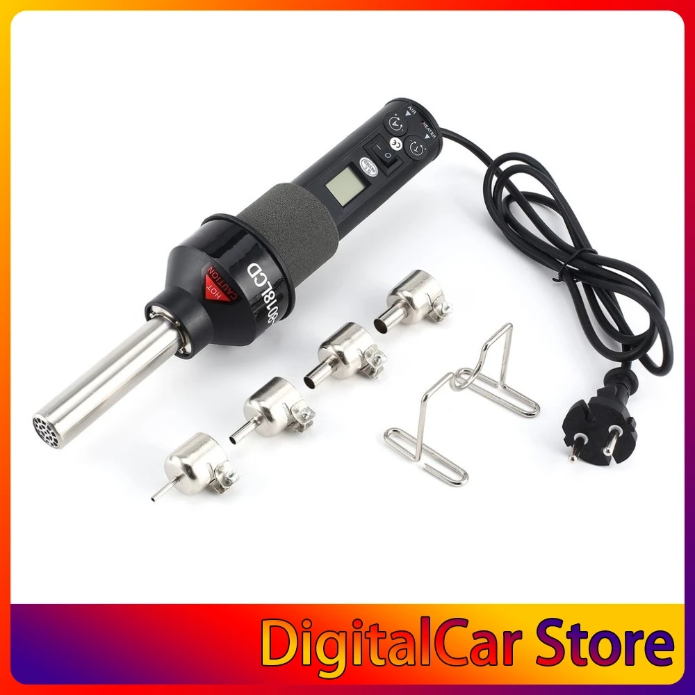 

450W 220V Digital Soldering Iron Desoldering Hot Air Gun Portable Temperature-controlled Electronic Power Tool DIY Heat Gun