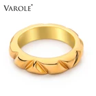 Женское вогнутое кольцо VAROLE, минималистичное золотистое кольцо с женские кольца на палец, подарок для друзей, бижутерия, Прямая поставка