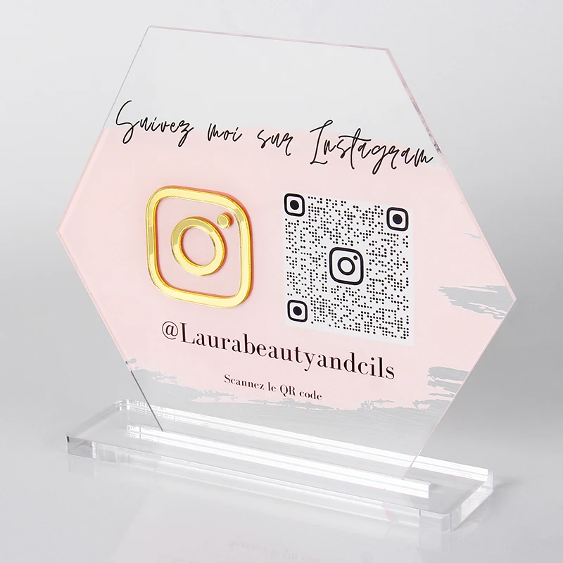 

Transparency Business Social media Sign Instagram Website Sign Plexiglass Billboard Logo Acrylic