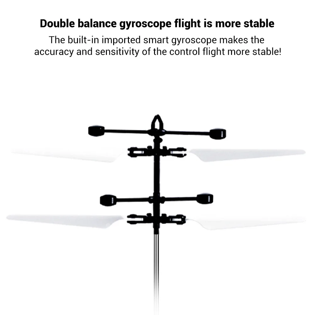 Светодиодный мини-Дрон Летающий индукционный Квадрокоптер Радиоуправляемый с