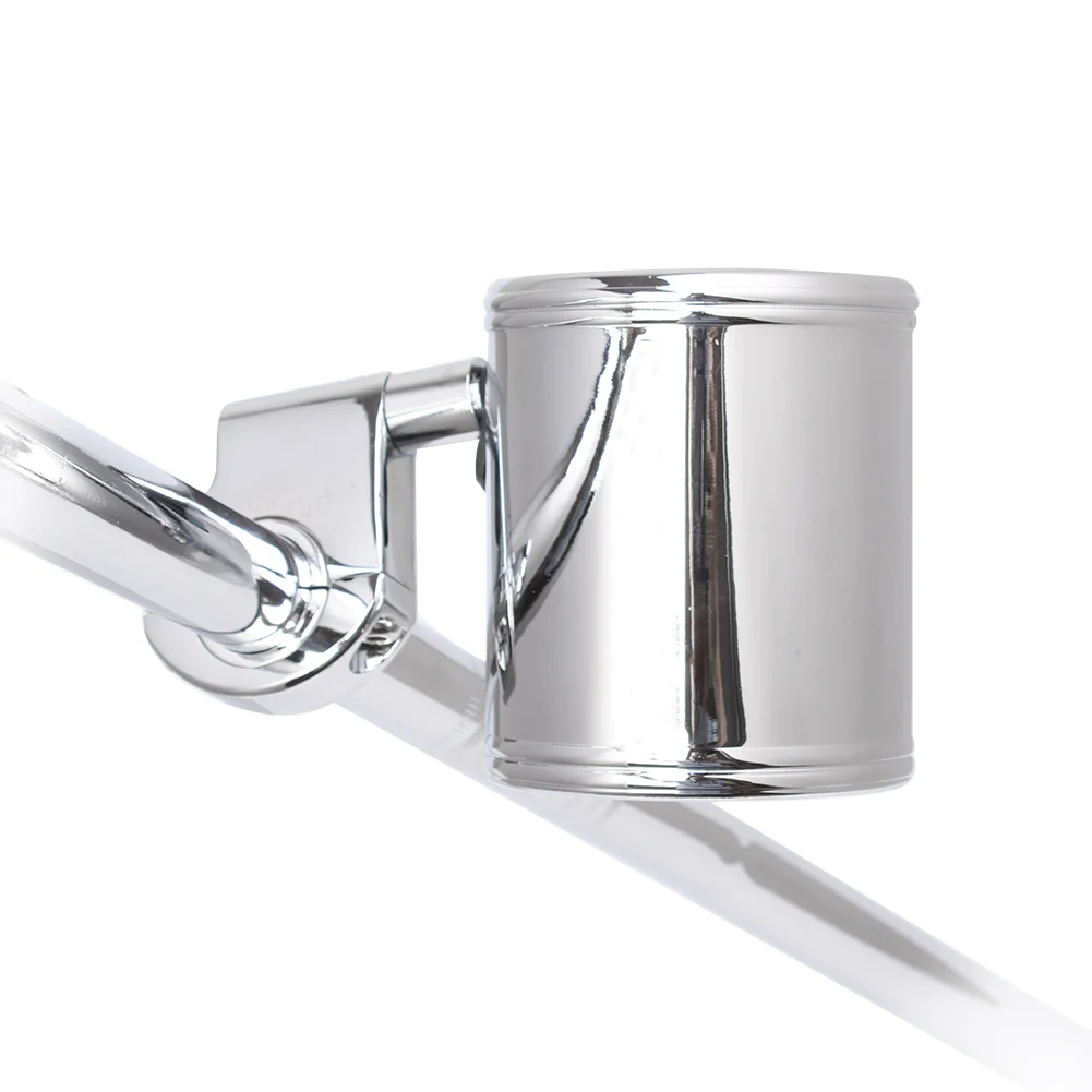 Мотоциклетный Универсальный хромированный Регулируемый подстаканник для Harley