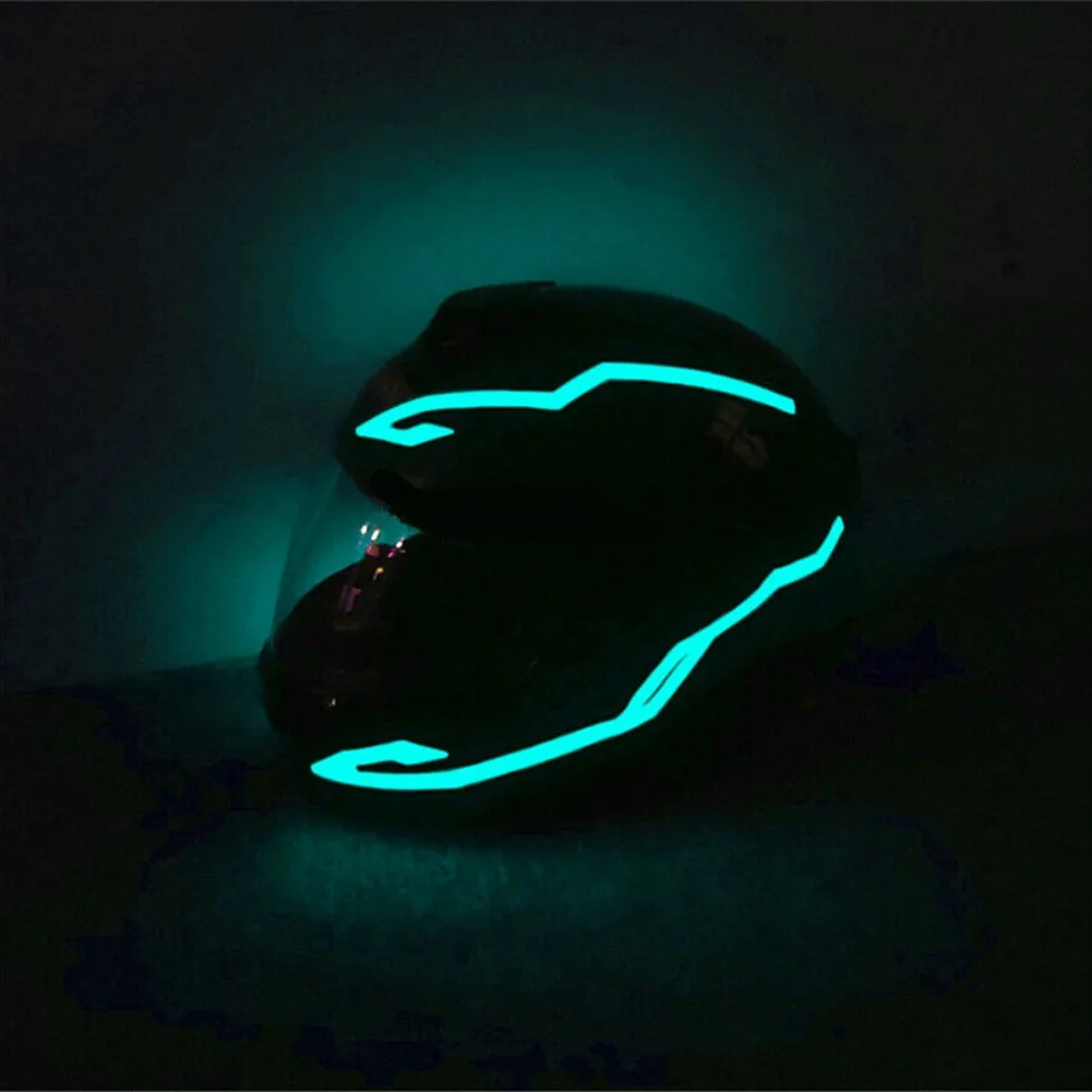 

4PCS LED Coldlight Motorcycle EL Helmet Lighting Parts PVC Riding Signal