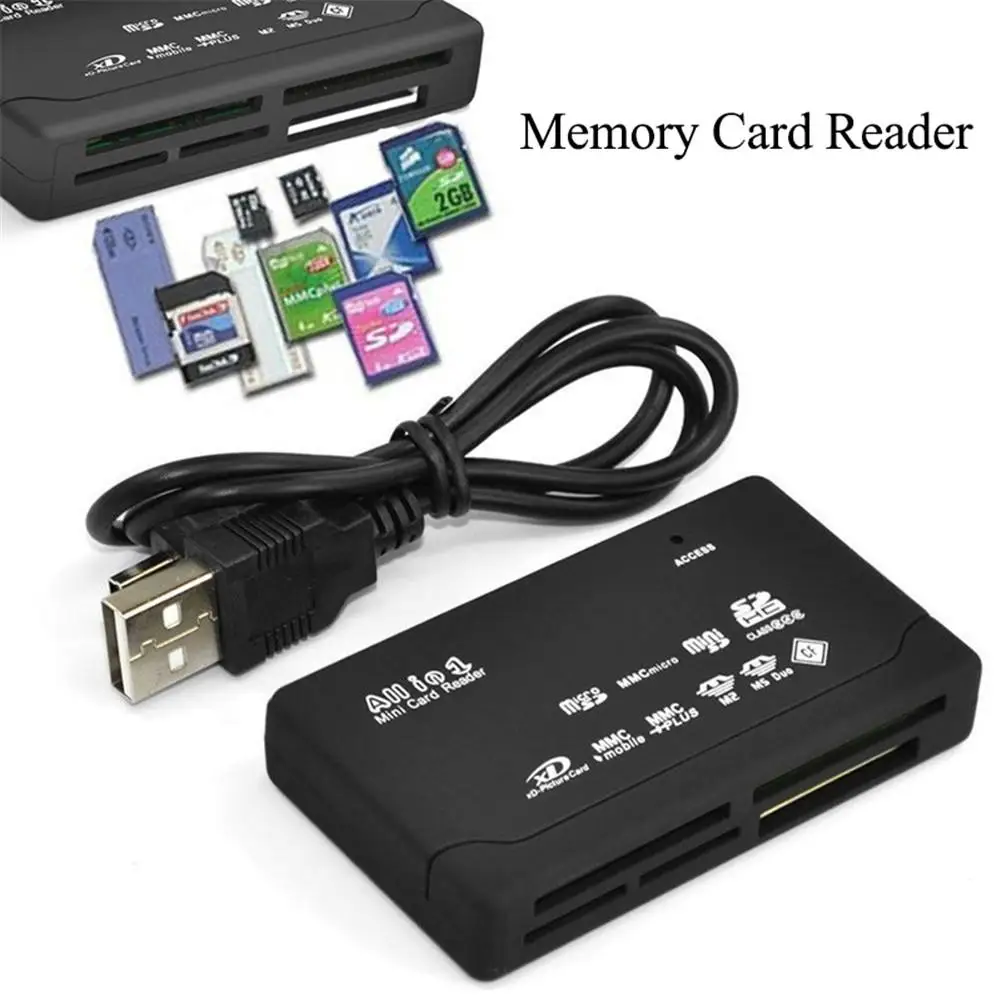 

USB 2,0 кардридер для TF CF SD Mini SD SDHC MMC MS XD