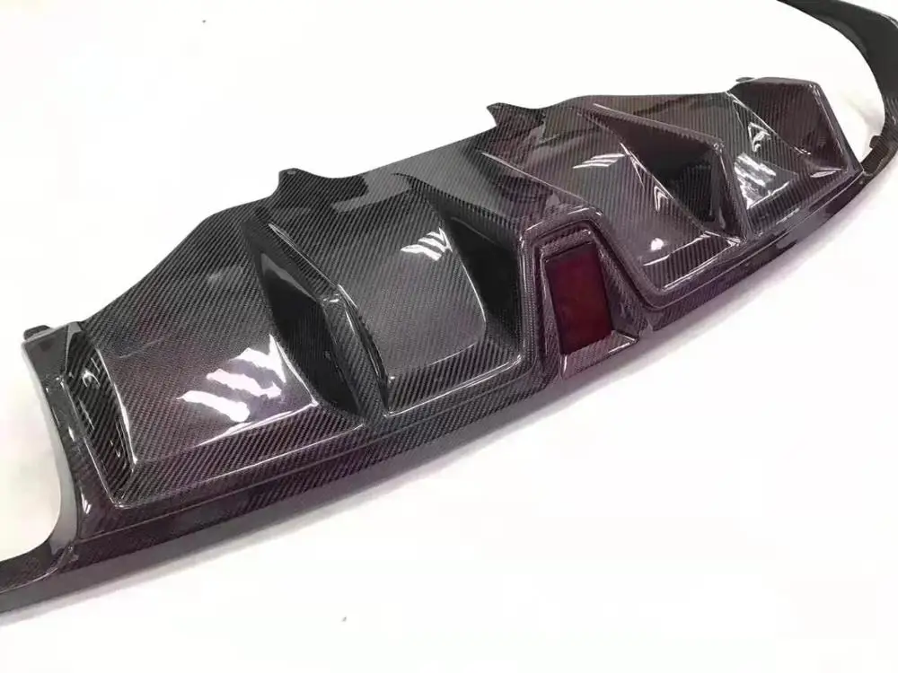 Губа заднего бампера из углеродного волокна автомобильный диффузор