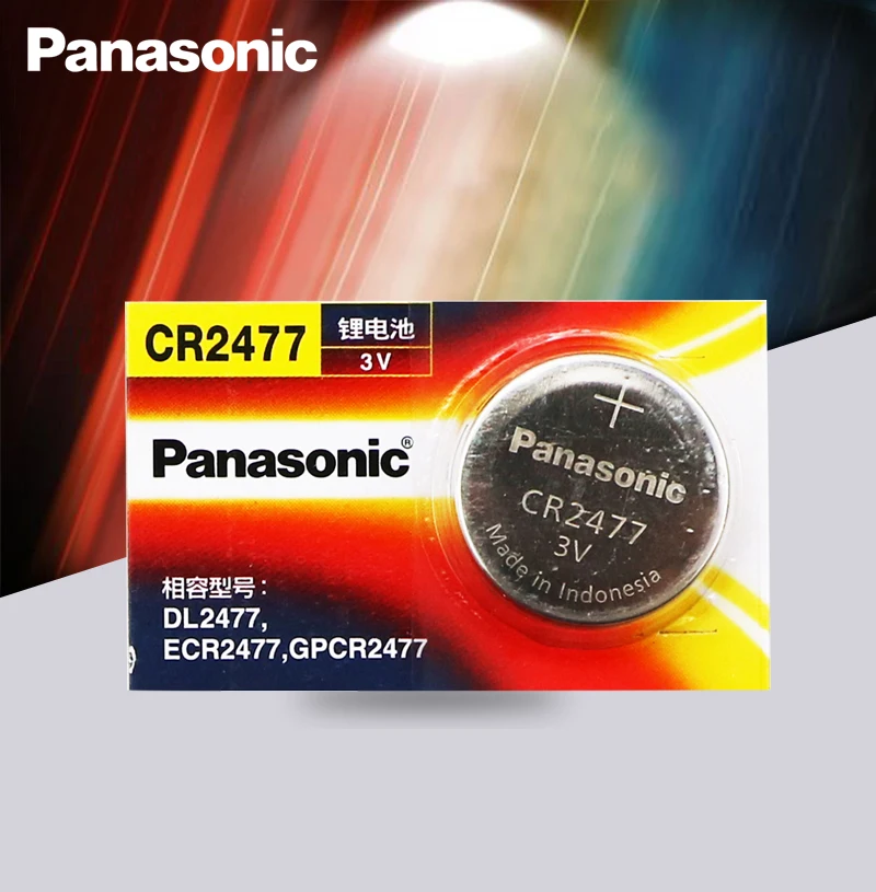 

Panasonic CR2477 3V CR 2477 High Performance High Temperature Resistant Button Coin Battery Cell Batteries Card pac
