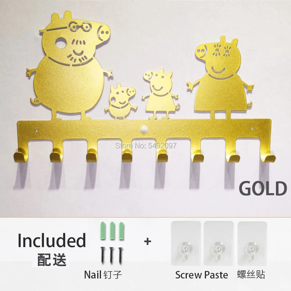Мультяшная железная вешалка для ногтей креативное украшение детской комнаты