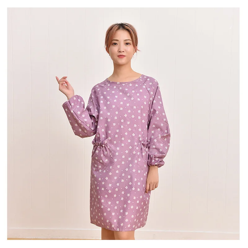 

The new style is convenient and beautiful atmospheric half-sleeved d dot adult home apron