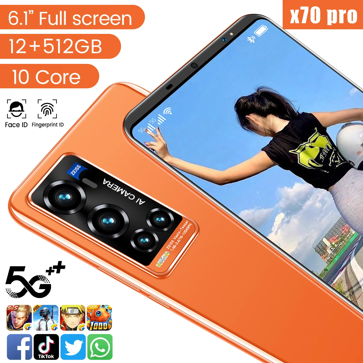 

Global Version Y70 Smartphone 8GB 256GB/ 12GB 512GB phones 4800 mAh Battery 48MP Rear Camera MT6595 Android Cellphone