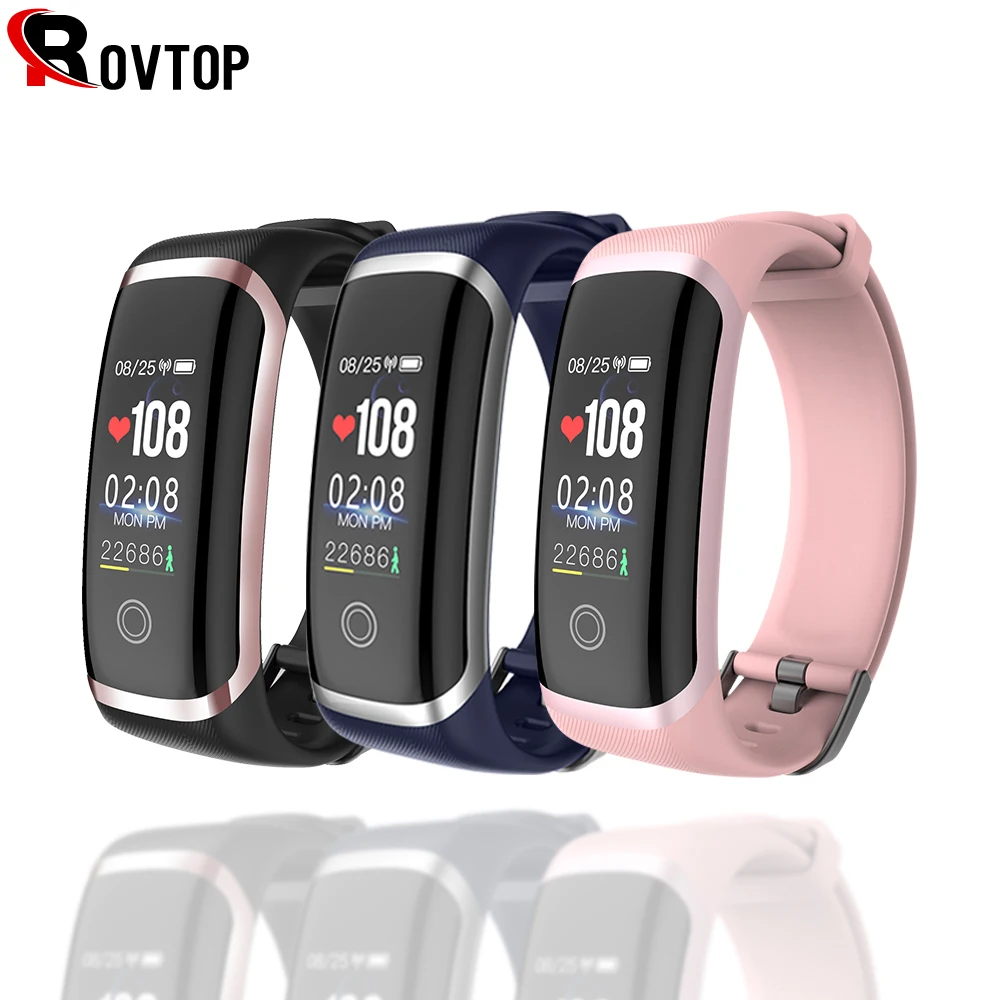 Rovtop Смарт часы для мужчин браслет IP67 Водонепроницаемый 20 м плавание монитор