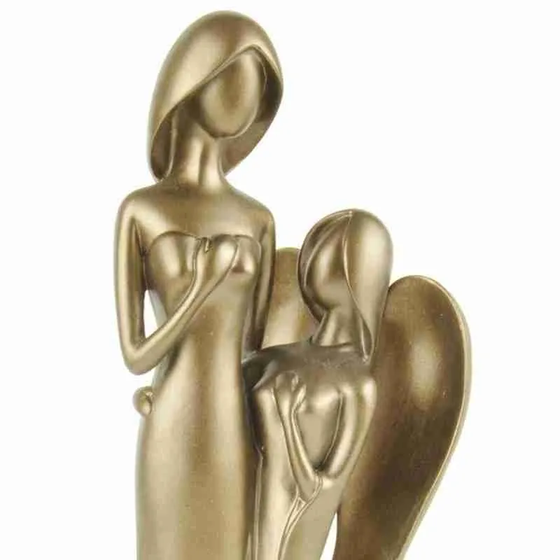 

Angel Mother And Daughter Figurine Ornament Garden Home Art Decor Fairies