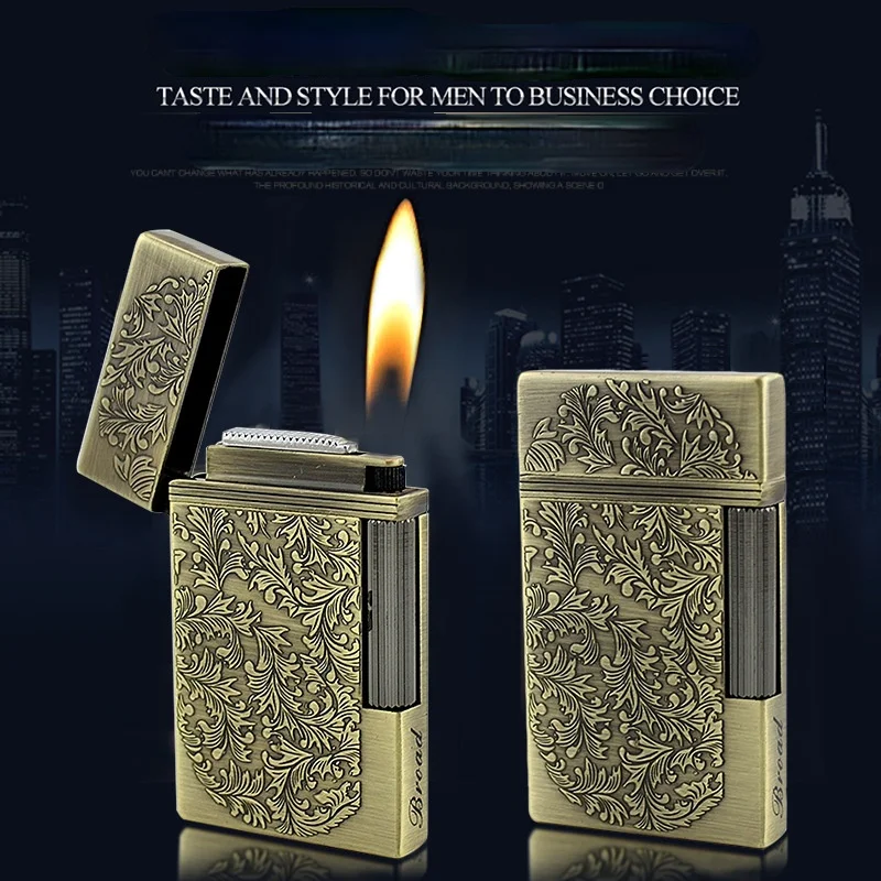

Ultra-thin Grinding Wheel Lang Statement Fire Lighter Metal Lighter Smoking Accessories for Weed Briquets Et Accessoires Fumeurs