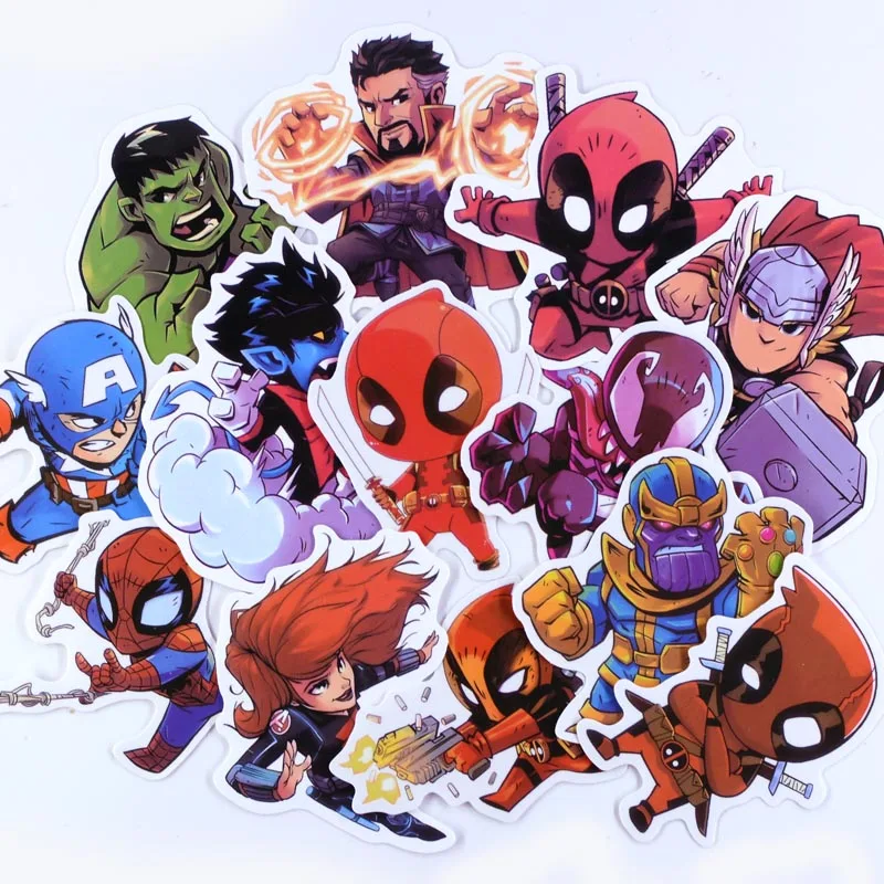 50 шт. супер наклейки герои аниме персонаж микс для компьютера PS4 Pad Телефон