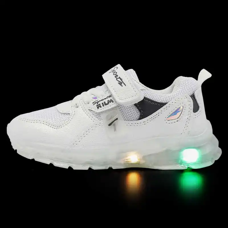 Детская обувь MMnun 2020 светящиеся кроссовки детские для девочек мальчиков размер