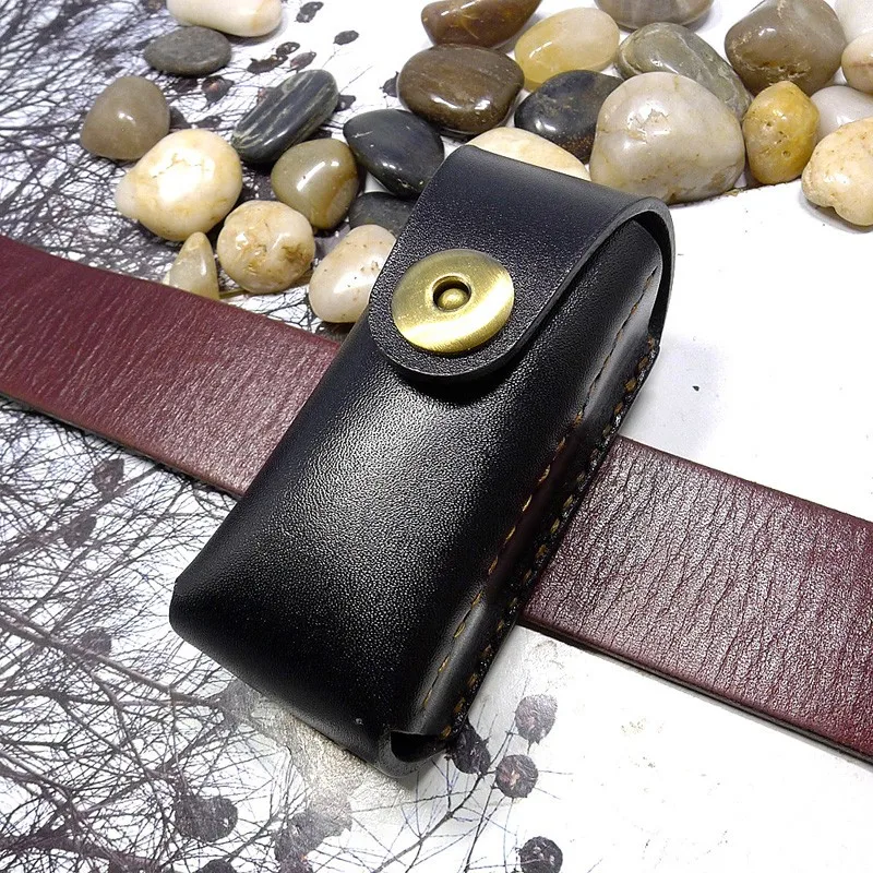 

Blongk Genuine Leather Key Waist Bag Hand-made House Key Holder Belt Pack Keys Case Men and Women FD3-JT