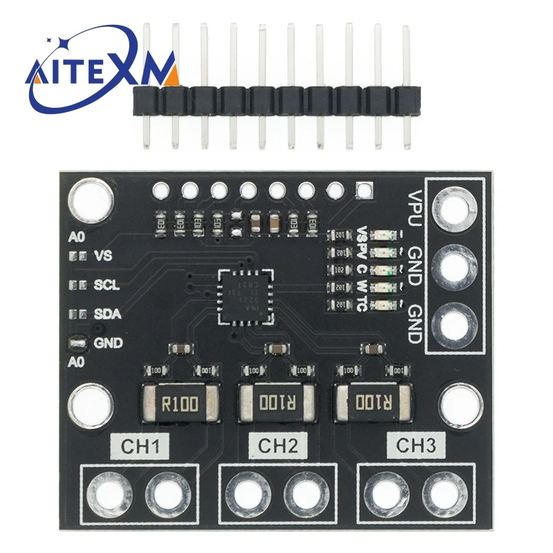 Трехканальный модуль INA3221 высокостороннее измерение шунт и монитор напряжения