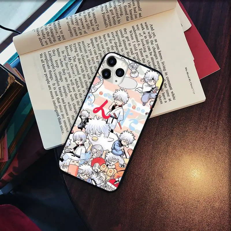

GINTAMA anime poster Gintoki Kagura Phone Case for iPhone 11 12 pro XS MAX 8 7 6 6S Plus X 5S SE 2020 XR Soft silicone