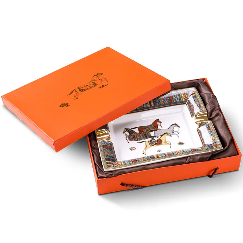 Сигарная пепельница Керамика Простой Большой домашний Гостиная Подарочная