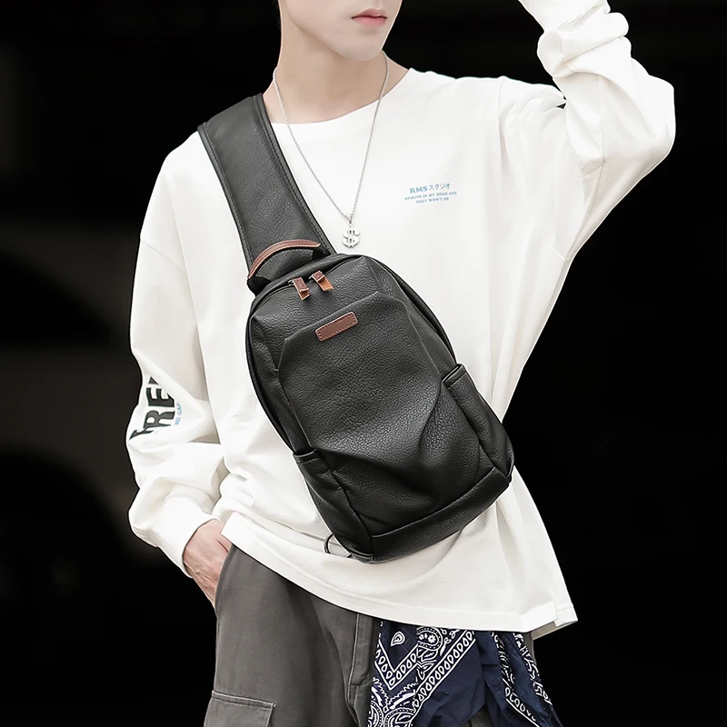 

Модная нагрудная сумка на одно плечо Tidog большой вместимости