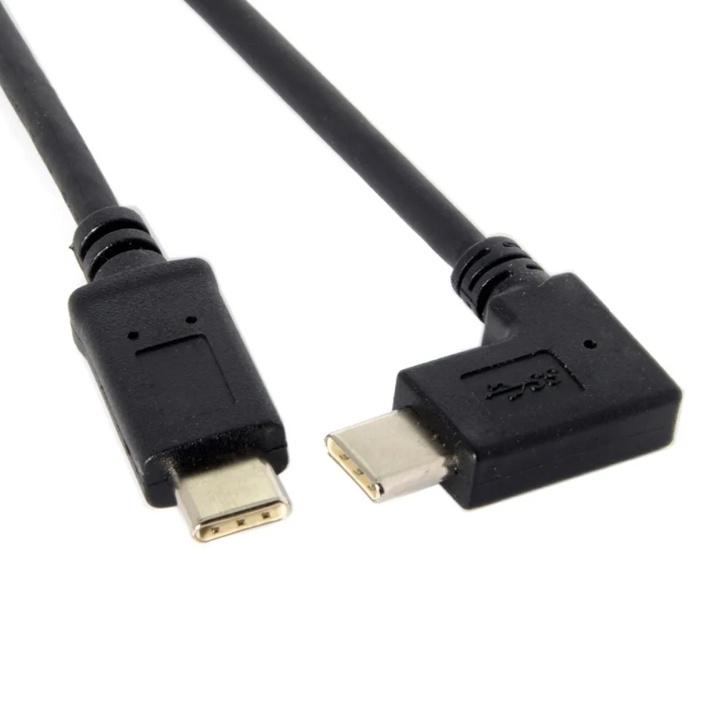 

90 Degree Right Angled USB3.1 Type-C to USB-C 2.0 Data Cable 1.5m for Laptop & Mobile Phone