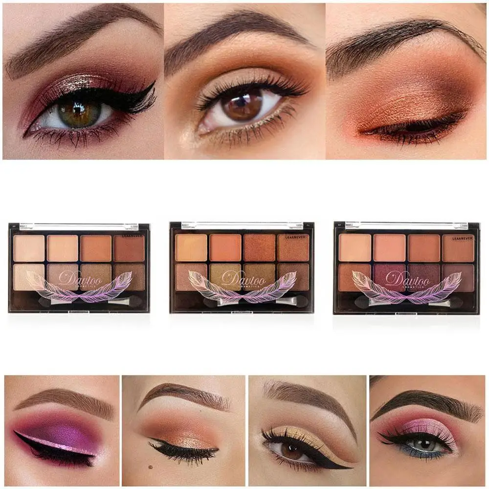 Профессиональные Тени для век Палитра Макияж 8 цветов алмазные яркие блестящие