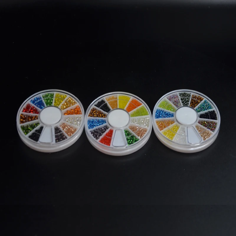 

CONTEMPLATOR 12colorsfly tying holographic nymph head bead dia.3mm/2mm/1.5mm killer caddis glass beads fly fishing materials