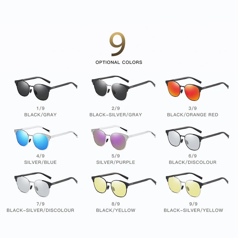 Новые модные солнцезащитные очки мужские поляризованные ночного видения для