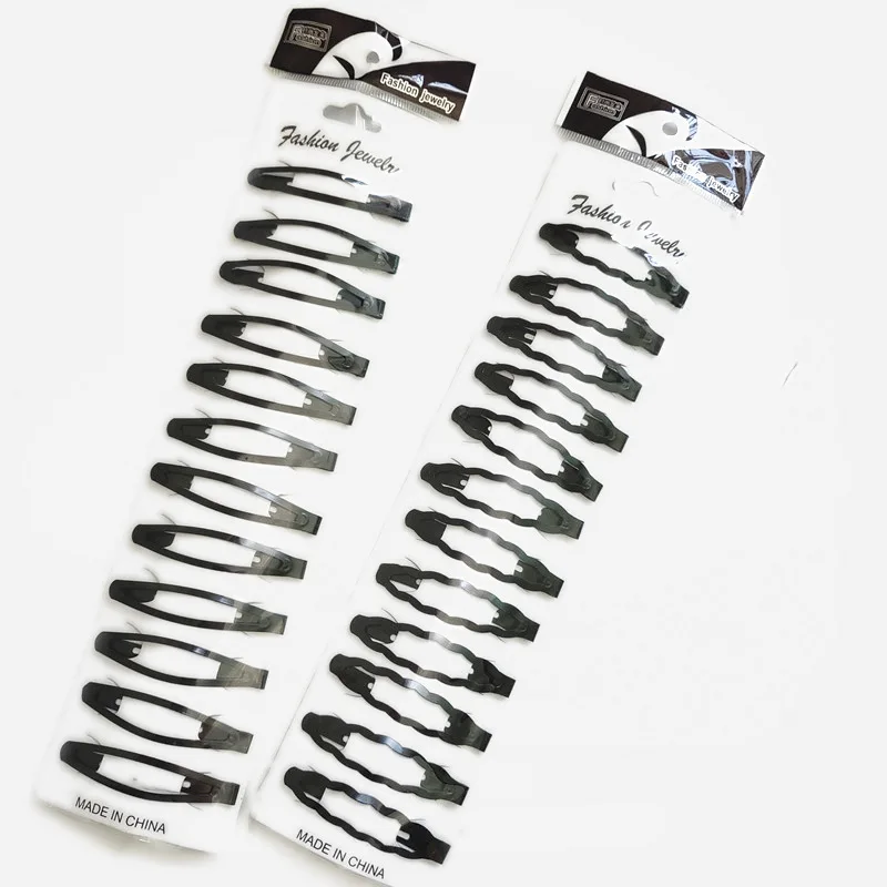 Черные металлические заколки для волос 12 шт./компл. BB головные повязки девочек