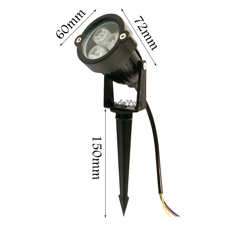 Открытый светодиодный садовый лампы 3W 9W LED освещение ландшафта Спайк