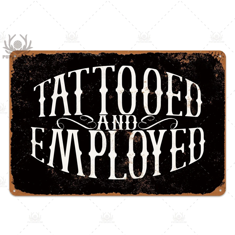 TH3531 Тату металлический Плакат Металлический Знак тату магазин Декор декоративная железная пластина Настенный декор потертый шик оловянный знак - Цвет: TH3531