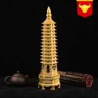 pure copper wenchang tower set pieces nine floors 13 floors 13 floors office study pieces