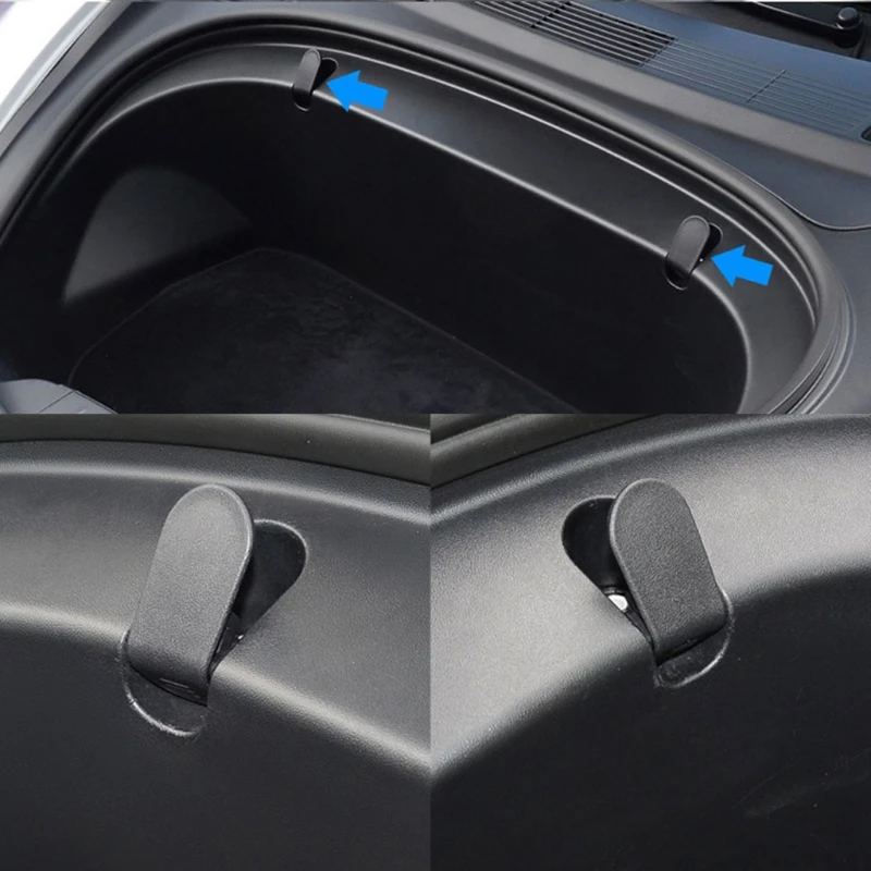 

Front Bag Hooks Car Interior Hook Bag Cargo Hook Cover for Tesla Model 3 P82B