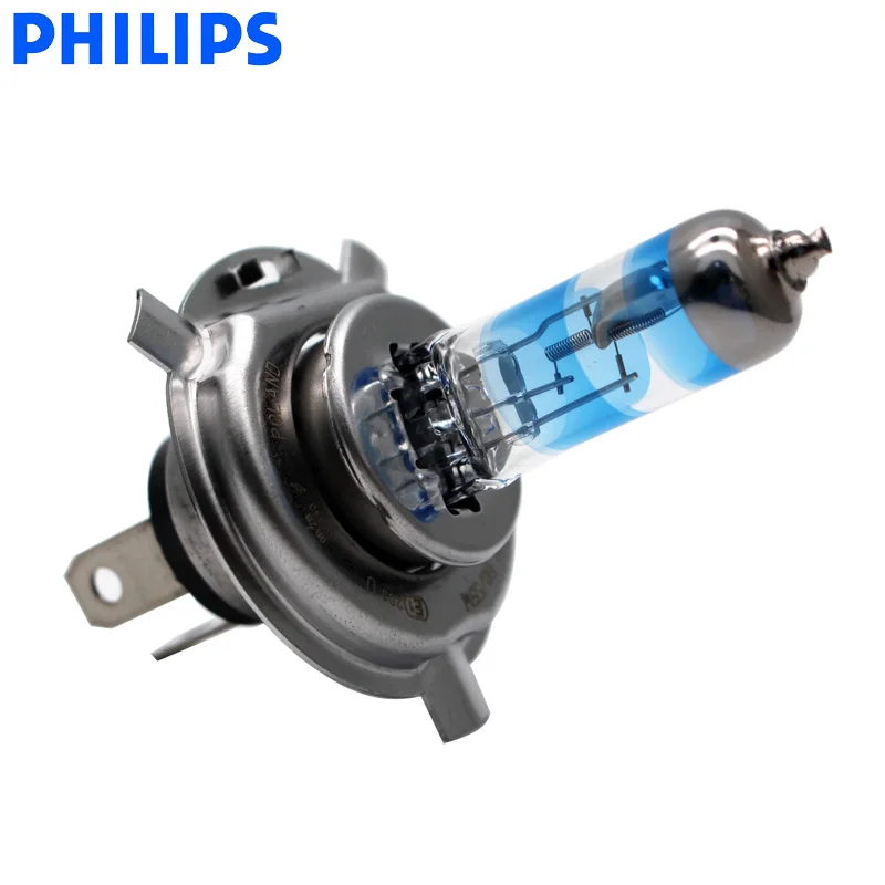 Philips H4 9003 12V Racing Vision + 150% более яркие Автомобильные фары Hi/lo галогенная лампа ралли