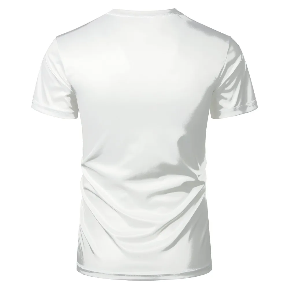 

New simple line 3D printed T shirt for men and women casual white tattoo t shirt fashion round neck Short Sleeve T-Shirt Top