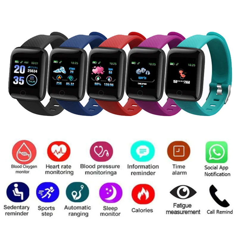 

Smart Watch Heart Rate Waterproof Watch Wristband Blood Pressure Band Sports Digital Electronic Watches