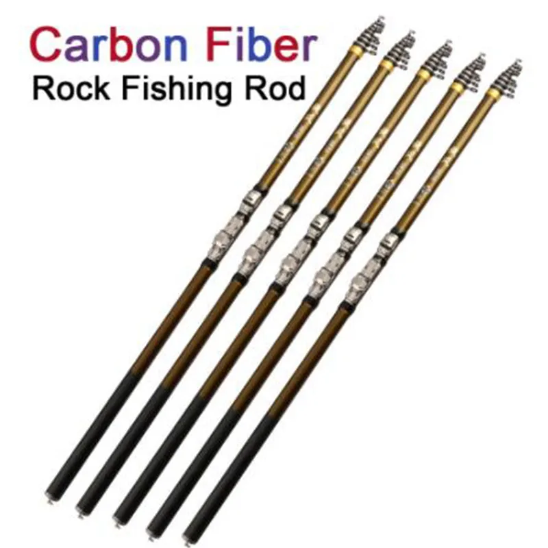 

Hot Rock Fishing Rod Stream Hand Carbon Fiber 3.6M 4.5M 5.4M 6.3M Telescopic Lightweight toughness Fishing Rod Spinning