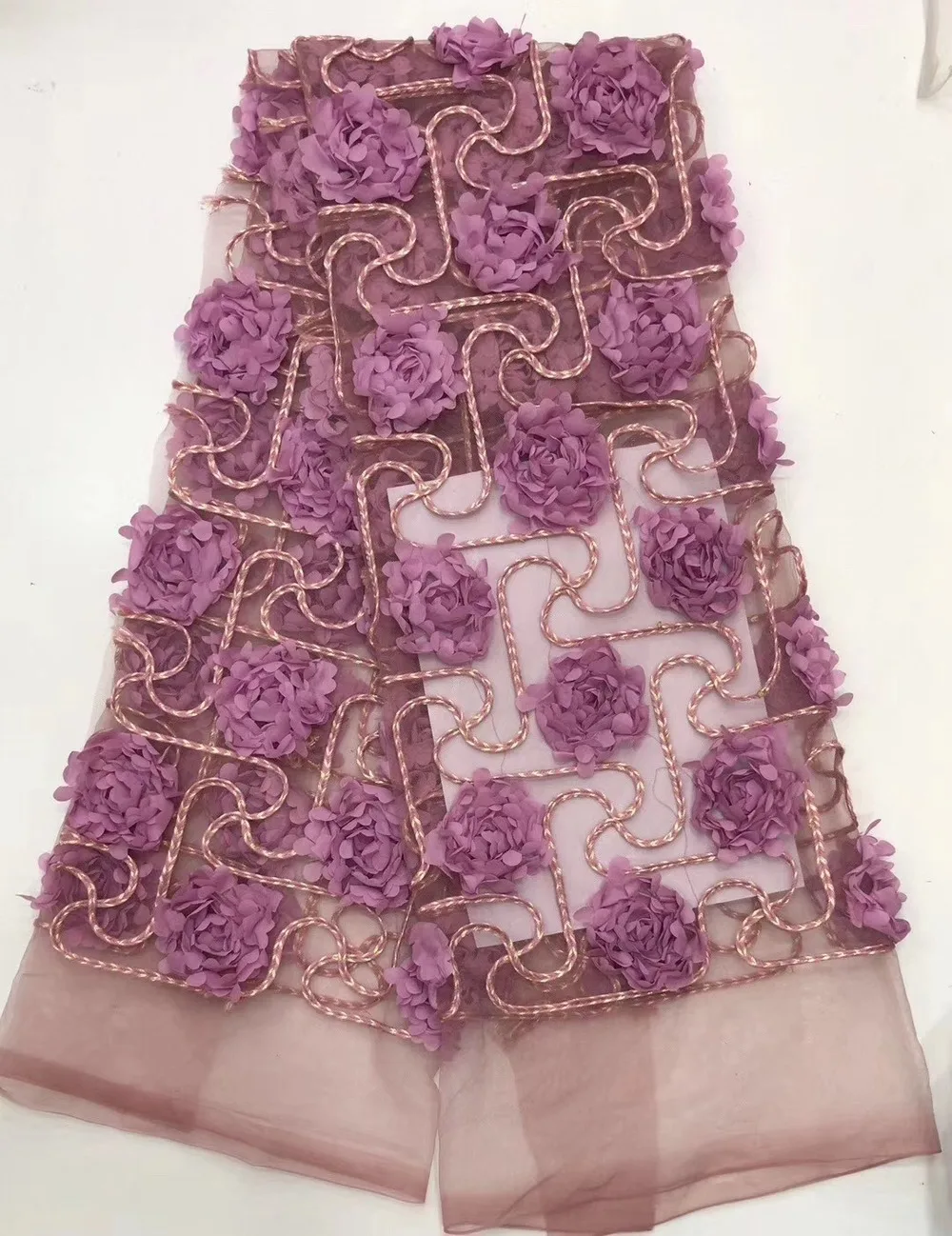 Женское платье кружевная ткань 3D Цветочная вышивка сетка свадебное одежда