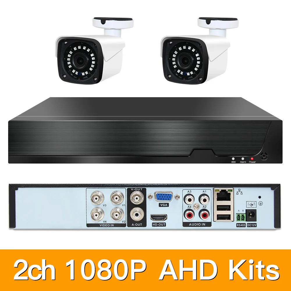 Гибридная камера видеонаблюдения 2 канала 1080P AHD P2P МП | Безопасность и защита