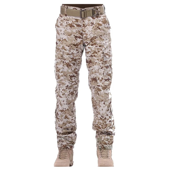 DSDG Men's Outdoor Hiking Trekking Pants Tactical Waterproof Camouflage Trousers Army Military ACU Climbing Hunting Combat Clothing - Color: DSDG