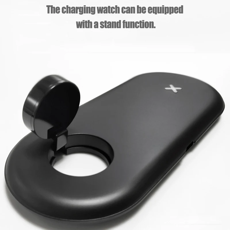 qi wireless charger pad 2w magnetic watch charging for apple iwatch 5 4 3 2 1 qc3 0 quick charge for iphone 11 pro xs max x 8 free global shipping