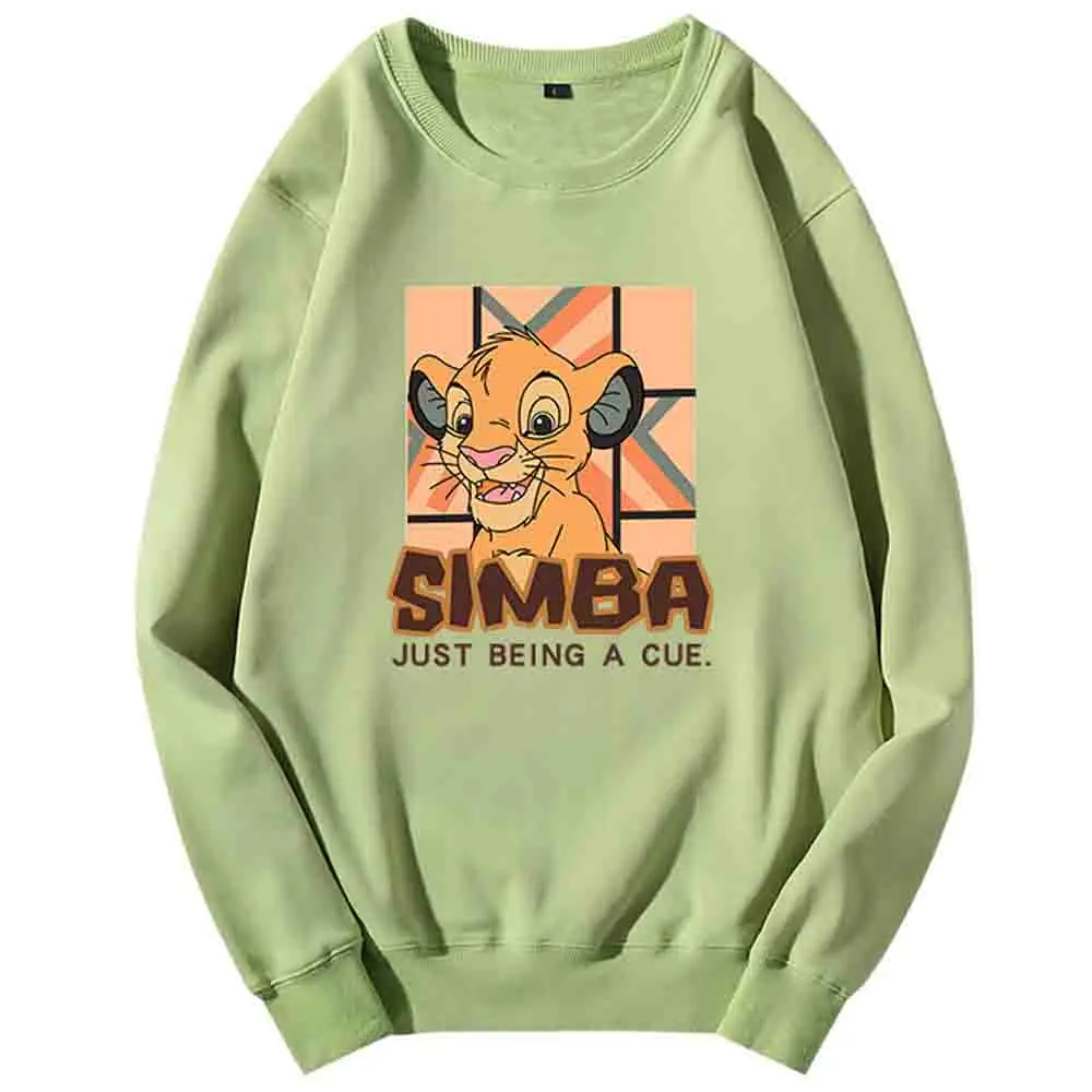 Женский свитер с круглым вырезом и принтом Король джунглей унисекс 8 цветов